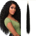 Extensie de par afro Deep Water Wave Twist Crochet de 80 cm Cod ADW1B Brunet